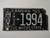 1955 KANSAS State Shaped Truck License Plate HV 1994