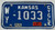 1983 Aug Wyandotte Co Kansas License Plate WY-1033