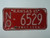 1965 KANSAS Midway USA License Plate NO 6529