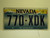 2002 NEVADA Silver State License Plate 770 XDK
