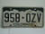 COLORADO License Plate 958 OZV