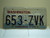 Washington Evergreen State License Plate 653 ZVK