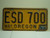 1991 OREGON License Plate ESD 700