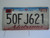 1998 ALABAMA Heart of Dixie License Plate 50FJ621