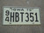 1975 IOWA License Plate 94 HBT351