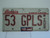 2001 ILLINOIS Land of Lincoln B Truck License Plate 53 GPLS