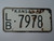 1963 KANSAS License Plate LB 7978