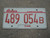1985 ILLINOIS Land Of Lincoln License Plate 489 054 B
