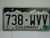 2012 COLORADO License Plate 738 WVV