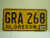 1989 OREGON License Plate GRA 268