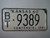 1960 KANSAS 1961 Centennial License Plate BT 9389