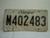 MARYLAND License Plate M402483