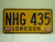 1988 OREGON License Plate NHG 435