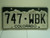 COLORADO License Plate 747 WBK