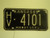 1969 KANSAS Midway USA License Plate 4101