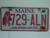 2014 MAINE Pink Ribbon Cancer Early Detection License Plate 729 ALN