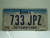 IOWA License Plate 733 JPZ