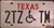 Texas 2TZTM Wheelchair Handicapped License Plate