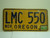 1974 OREGON License Plate LMC 550