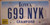 2007 Sep Crawford Co Iowa 699 NYK Flat License Plate