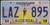 2009 Apr Mississippi LAZ 895 License Plate