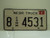 2005 NEBRASKA Commercial Truck License Plate 8 4531