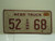 2002 NEBRASKA Commercial Truck License Plate 52 68