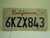 CALIFORNIA Lipstick License Plate 6KZX843