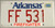 1999 Arkansas Firefighter License Plate FF 531