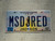 2011 MISSISSIPI Vanity License Plate MSDJRED