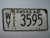 1961 KANSAS Truck License Plate WY 3595