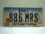 2007 IOWA License Plate 886 MRS