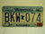 2001 MINNESOTA Explore 10,000 Lakes License Plate BKW 074