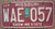 1984 Sep Missouri WAE-057 License Plate DMV Clear YOM