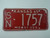 1965 KANSAS Midway USA License Plate SN 1757