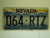 NEVADA Silver State License Plate 064 RTZ