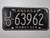 1969 KANSAS Midway USA License Plate JO 63962