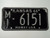 1966 KANSAS Midway USA License Plate MI 6151