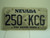 NEVADA Silver State License Plate 250 KCG