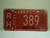 1974 KANSAS Farm Truck 12M License Plate RH 389