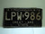 1979 MICHIGAN Great Lakes State License Plate LPW 986