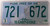 2000 March New Hampshire 721 672 License Plate