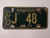 1973 KANSAS License Plate CD J 48