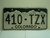 COLORADO License Plate 410 TZX