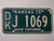 1975 KANSAS Wheat Centennial License Plate DK J 1069