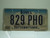 IOWA License Plate 829 PHO