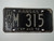 1972 KANSAS License Plate WY M 315