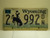 1998 Wyoming License Plate 2 992 DN
