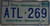 1990 Nov New Brunswick ATL-269 License Plate