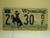 1998 WYOMING Bucking Bronco License Plate 2 30 DF